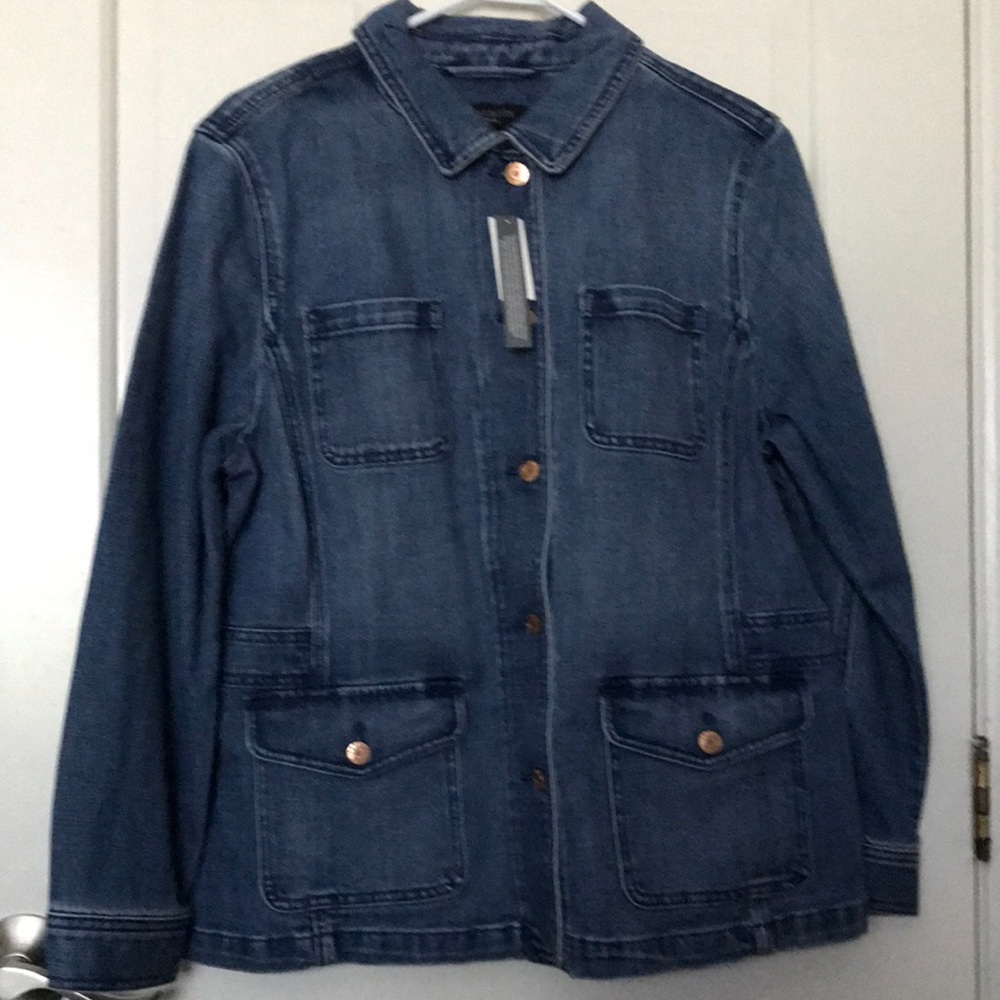 Talbots denim barn jacket. Petite XL. Original price 129$.